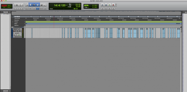 Screen shot of Pro Tools - Room Tone 4